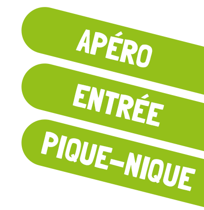 En apéro, entrée ou pique-nique